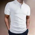 American Striped Men's Polo Shirt Men's Business Loose Breathable