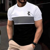 High Quality Contrast Color Men's Short Sleeve T-shirt
