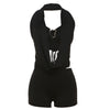 Halter Top Skinny Short Suit Women